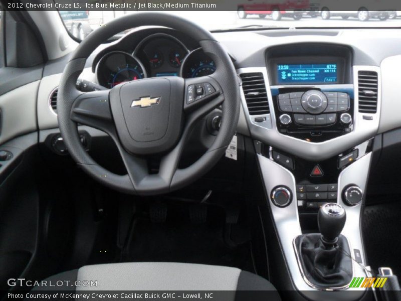 Ice Blue Metallic / Jet Black/Medium Titanium 2012 Chevrolet Cruze LS