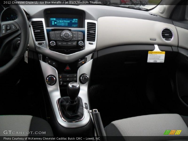 Ice Blue Metallic / Jet Black/Medium Titanium 2012 Chevrolet Cruze LS