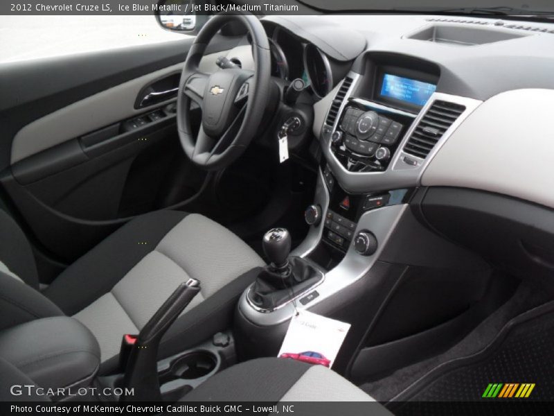 Ice Blue Metallic / Jet Black/Medium Titanium 2012 Chevrolet Cruze LS