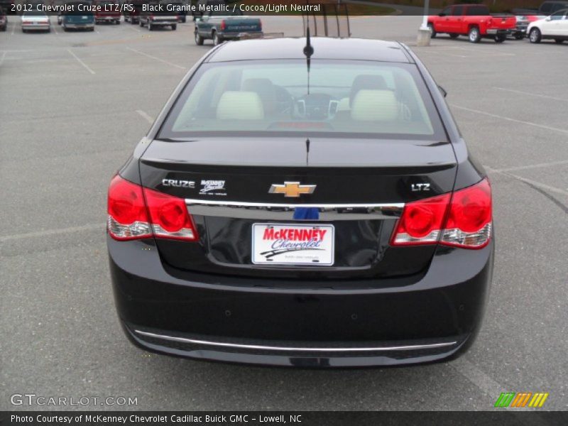 Black Granite Metallic / Cocoa/Light Neutral 2012 Chevrolet Cruze LTZ/RS