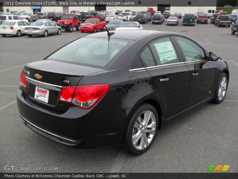 Black Granite Metallic / Cocoa/Light Neutral 2012 Chevrolet Cruze LTZ/RS