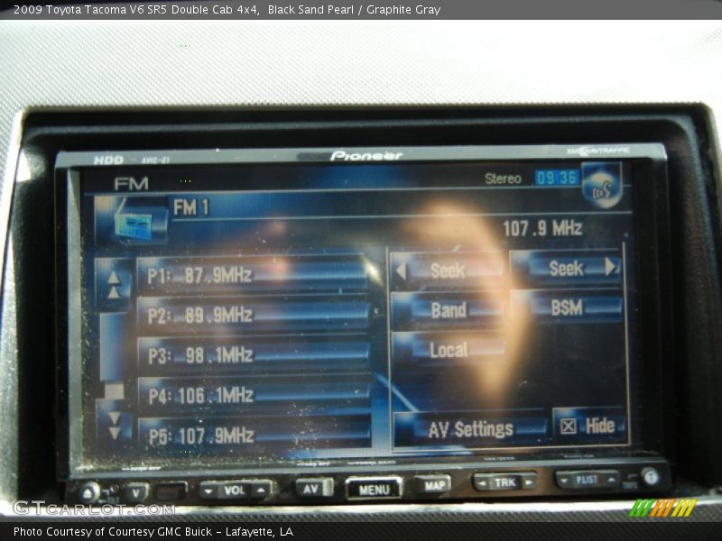 Black Sand Pearl / Graphite Gray 2009 Toyota Tacoma V6 SR5 Double Cab 4x4