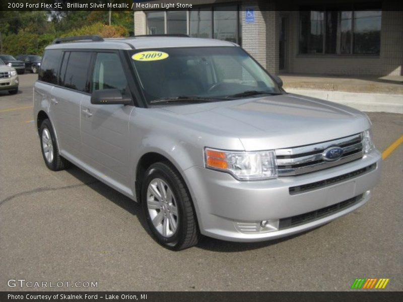 Brilliant Silver Metallic / Medium Light Stone 2009 Ford Flex SE