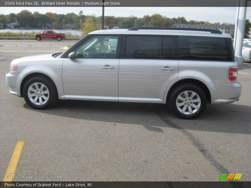 Brilliant Silver Metallic / Medium Light Stone 2009 Ford Flex SE