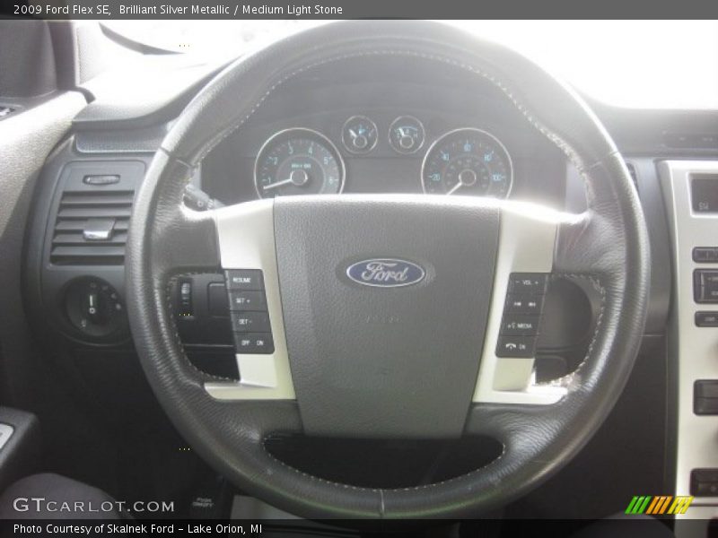 Brilliant Silver Metallic / Medium Light Stone 2009 Ford Flex SE