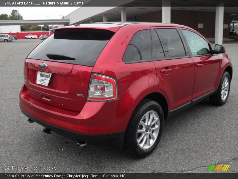 Redfire Metallic / Camel 2009 Ford Edge SEL