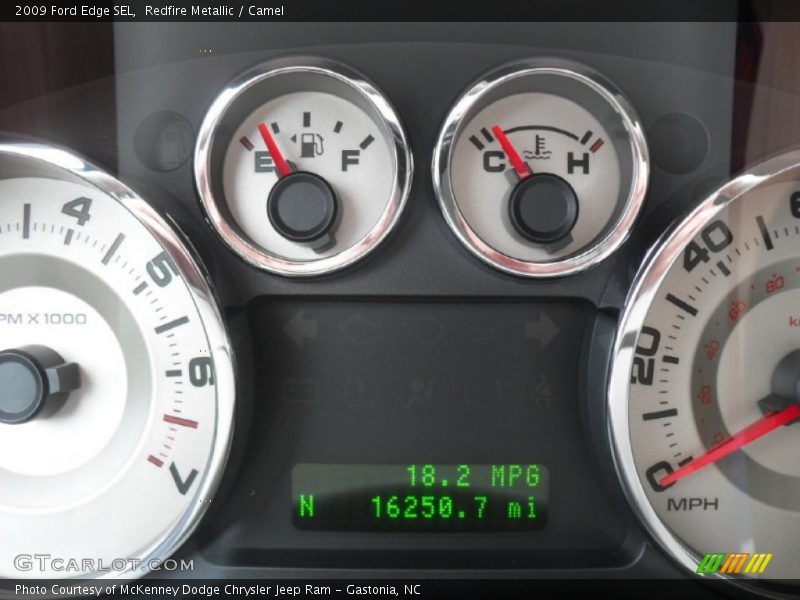 Redfire Metallic / Camel 2009 Ford Edge SEL