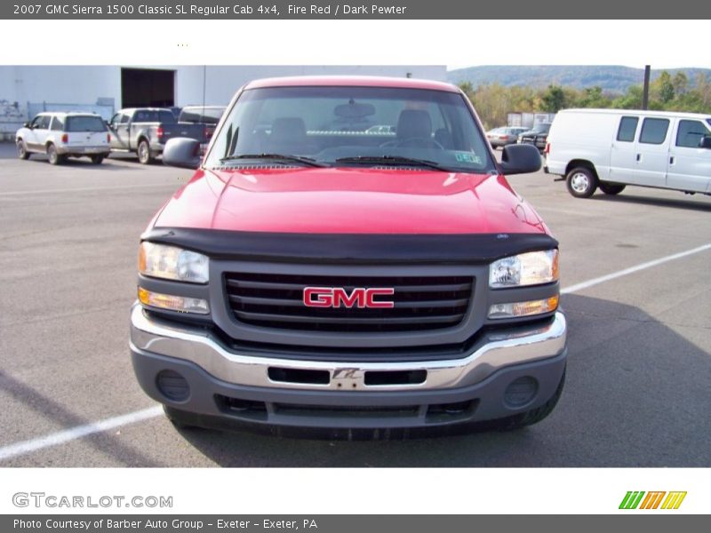 Fire Red / Dark Pewter 2007 GMC Sierra 1500 Classic SL Regular Cab 4x4