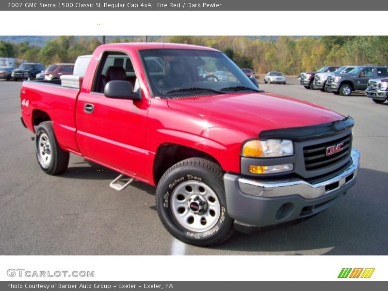 Fire Red / Dark Pewter 2007 GMC Sierra 1500 Classic SL Regular Cab 4x4