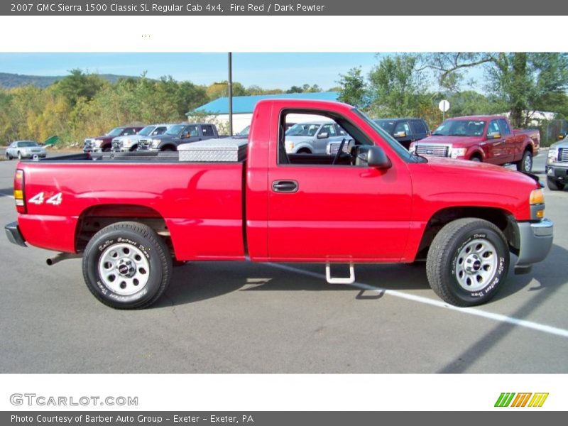 Fire Red / Dark Pewter 2007 GMC Sierra 1500 Classic SL Regular Cab 4x4