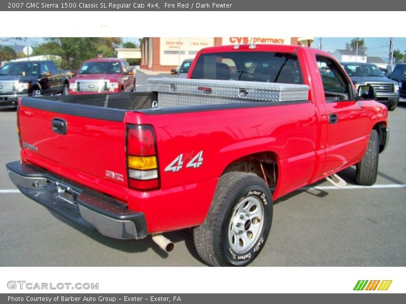 Fire Red / Dark Pewter 2007 GMC Sierra 1500 Classic SL Regular Cab 4x4