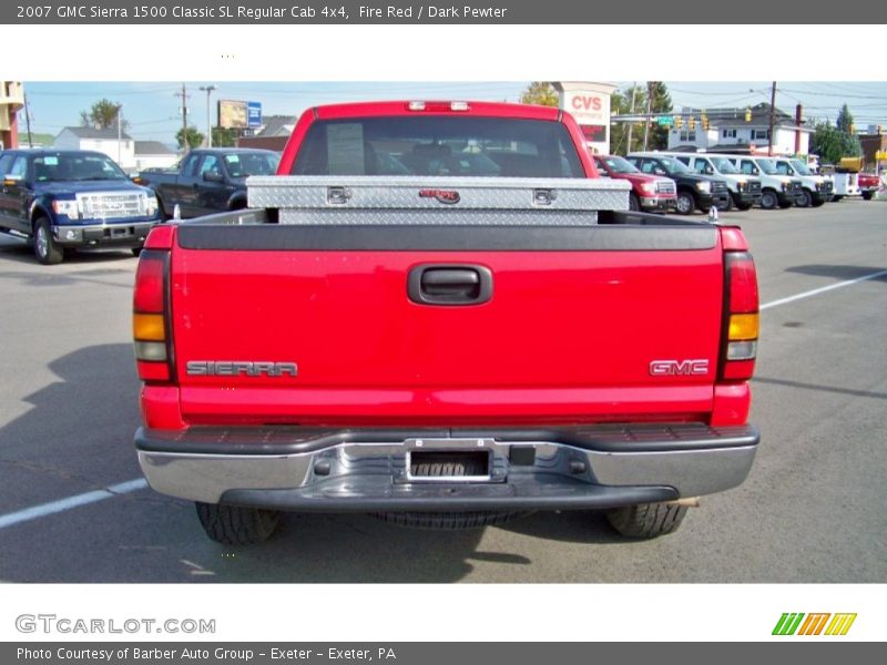 Fire Red / Dark Pewter 2007 GMC Sierra 1500 Classic SL Regular Cab 4x4