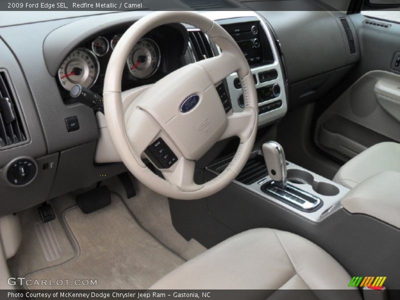 Redfire Metallic / Camel 2009 Ford Edge SEL