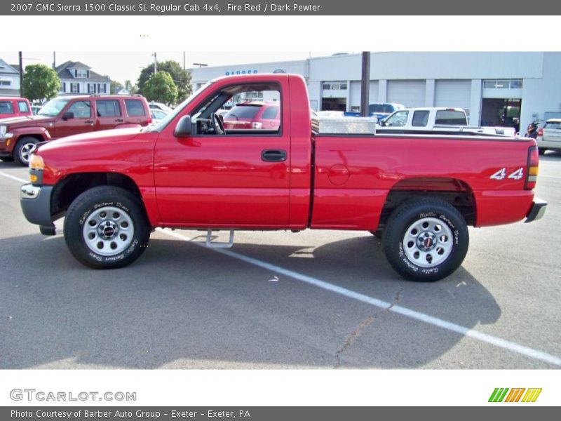 Fire Red / Dark Pewter 2007 GMC Sierra 1500 Classic SL Regular Cab 4x4