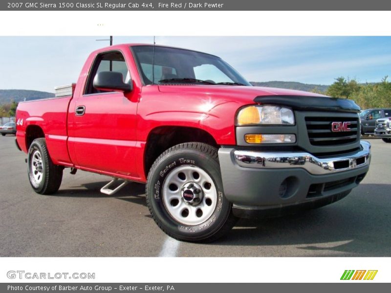 Fire Red / Dark Pewter 2007 GMC Sierra 1500 Classic SL Regular Cab 4x4