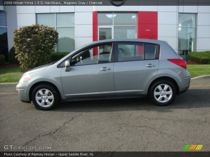 Magnetic Gray / Charcoal 2009 Nissan Versa 1.8 SL Hatchback