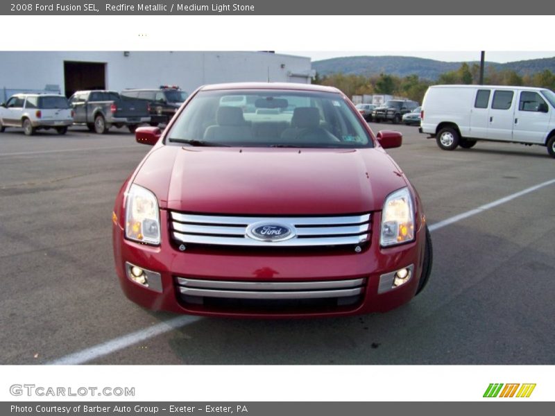 Redfire Metallic / Medium Light Stone 2008 Ford Fusion SEL