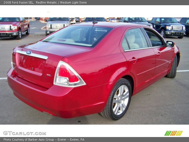 Redfire Metallic / Medium Light Stone 2008 Ford Fusion SEL