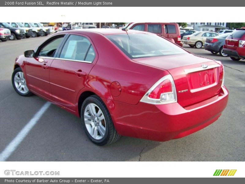 Redfire Metallic / Medium Light Stone 2008 Ford Fusion SEL