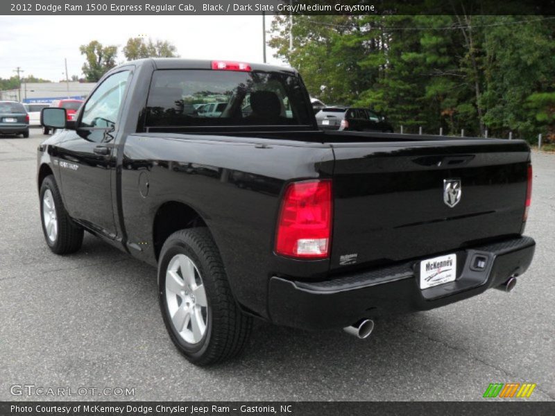 Black / Dark Slate Gray/Medium Graystone 2012 Dodge Ram 1500 Express Regular Cab