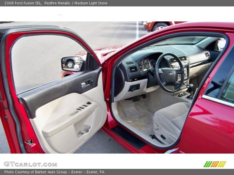 Redfire Metallic / Medium Light Stone 2008 Ford Fusion SEL