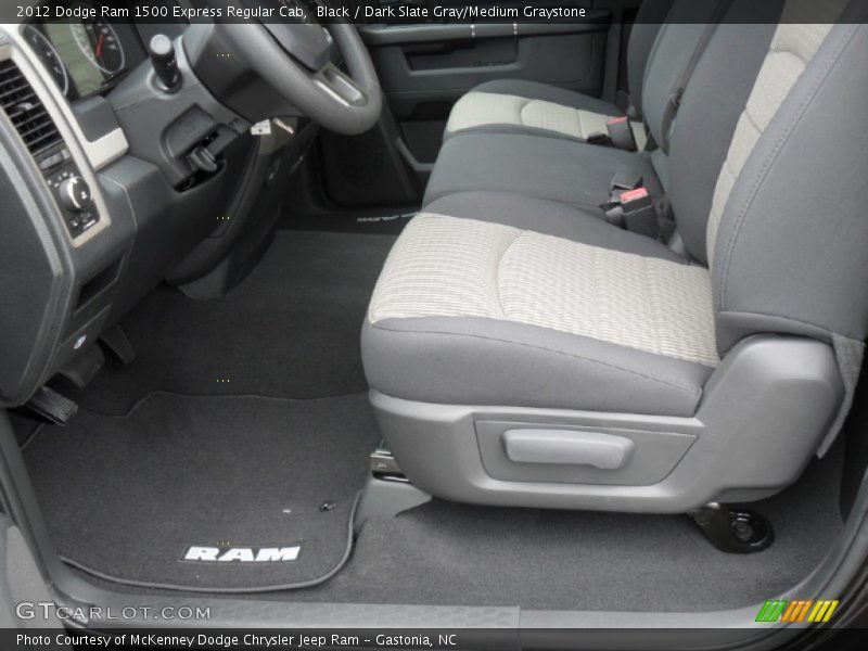  2012 Ram 1500 Express Regular Cab Dark Slate Gray/Medium Graystone Interior