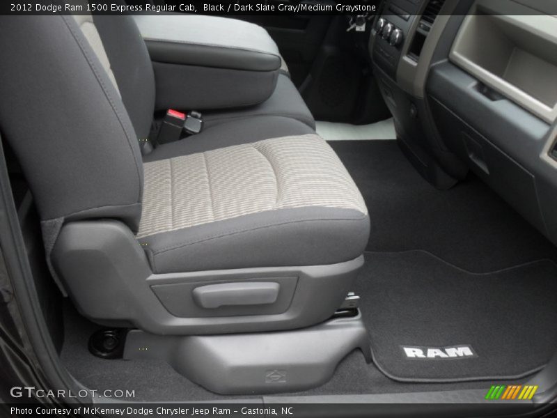 Black / Dark Slate Gray/Medium Graystone 2012 Dodge Ram 1500 Express Regular Cab