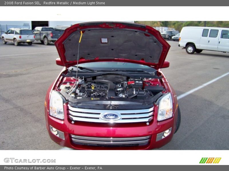 Redfire Metallic / Medium Light Stone 2008 Ford Fusion SEL