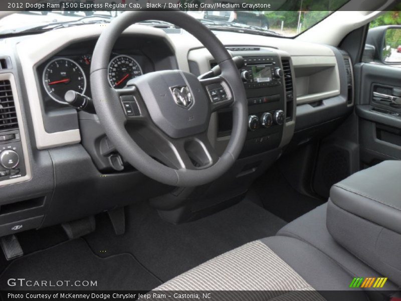 Black / Dark Slate Gray/Medium Graystone 2012 Dodge Ram 1500 Express Regular Cab