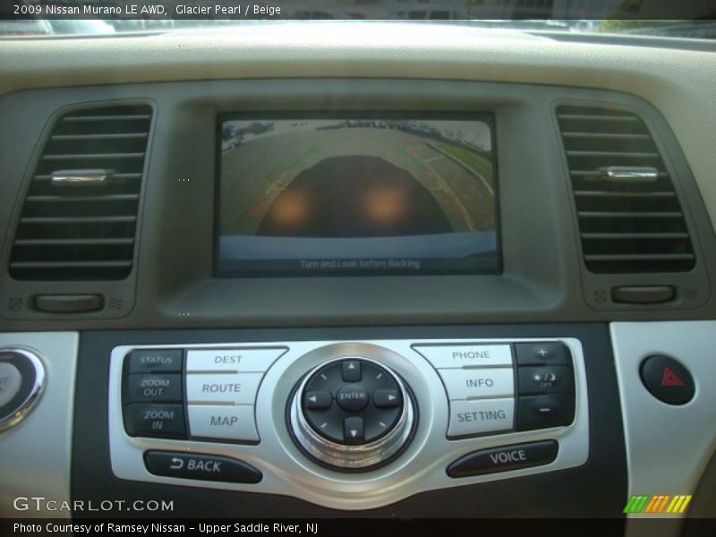 Glacier Pearl / Beige 2009 Nissan Murano LE AWD