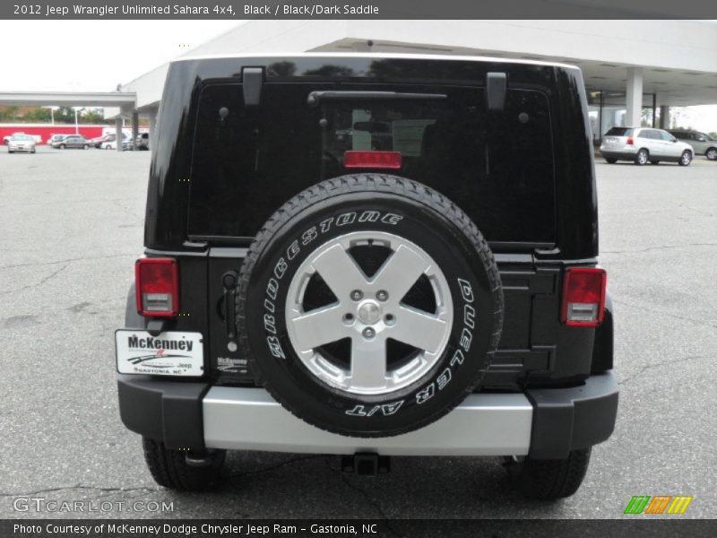 Black / Black/Dark Saddle 2012 Jeep Wrangler Unlimited Sahara 4x4