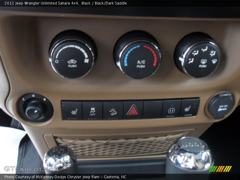 Black / Black/Dark Saddle 2012 Jeep Wrangler Unlimited Sahara 4x4