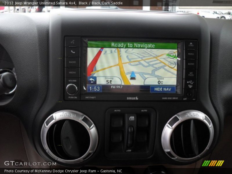 Black / Black/Dark Saddle 2012 Jeep Wrangler Unlimited Sahara 4x4