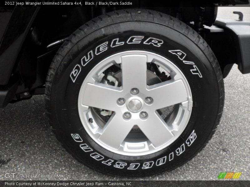 Black / Black/Dark Saddle 2012 Jeep Wrangler Unlimited Sahara 4x4