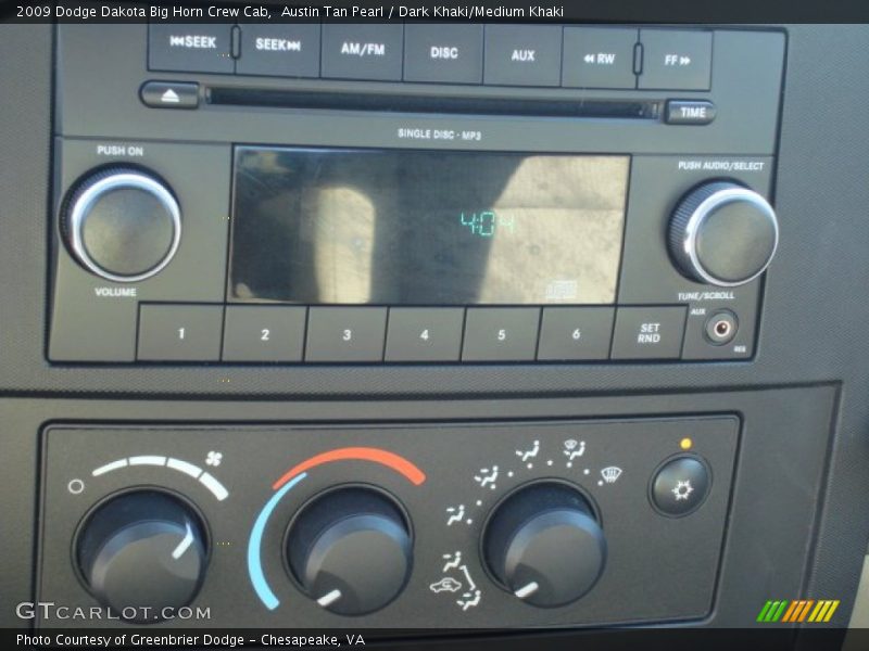 Audio System of 2009 Dakota Big Horn Crew Cab