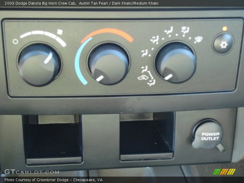 Controls of 2009 Dakota Big Horn Crew Cab