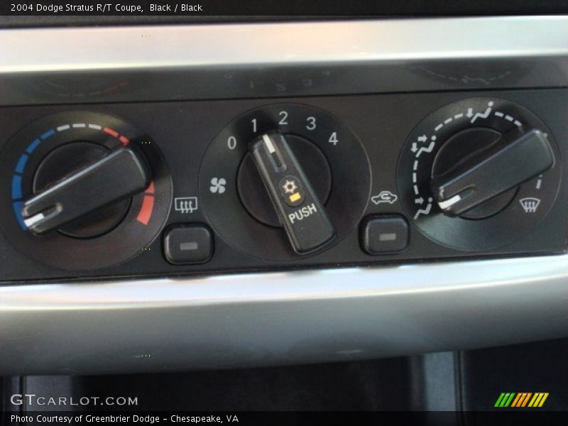 Controls of 2004 Stratus R/T Coupe