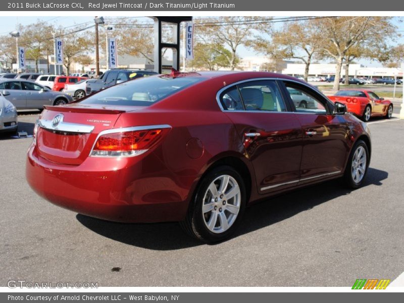 Red Jewel Tintcoat / Dark Titanium/Light Titanium 2011 Buick LaCrosse CXL