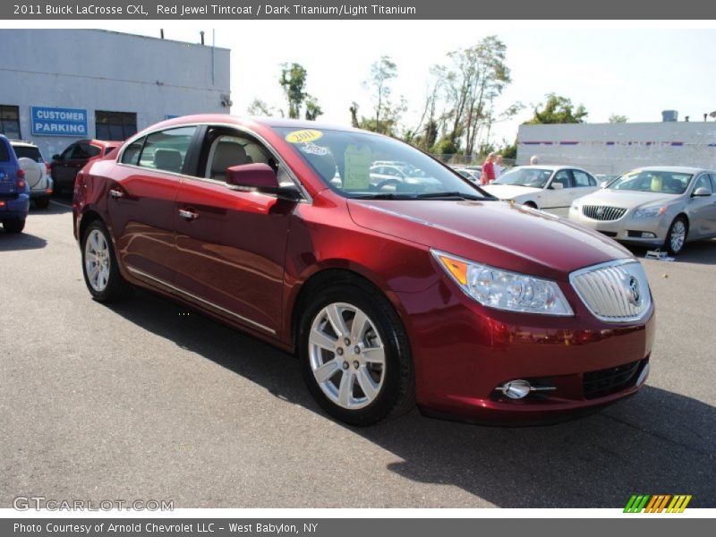 Red Jewel Tintcoat / Dark Titanium/Light Titanium 2011 Buick LaCrosse CXL