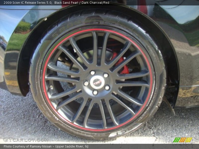 Black Sand Pearl / Dark Charcoal/Red 2009 Scion tC Release Series 5.0