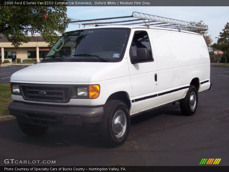 Oxford White / Medium Flint Grey 2006 Ford E Series Van E350 Commercial Extended