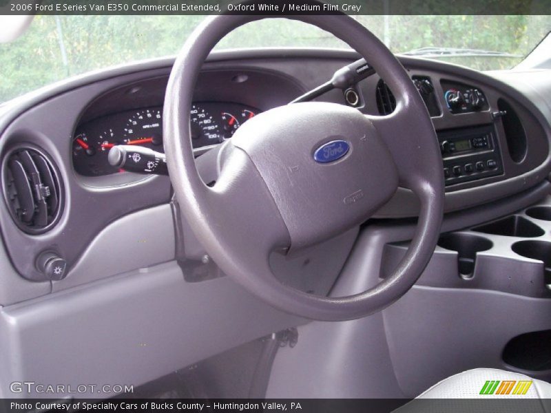 Oxford White / Medium Flint Grey 2006 Ford E Series Van E350 Commercial Extended