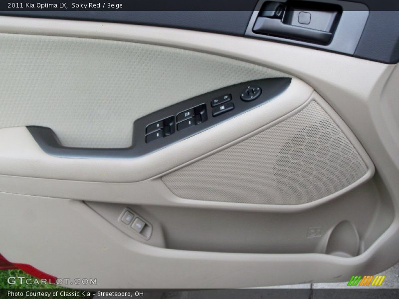 Spicy Red / Beige 2011 Kia Optima LX