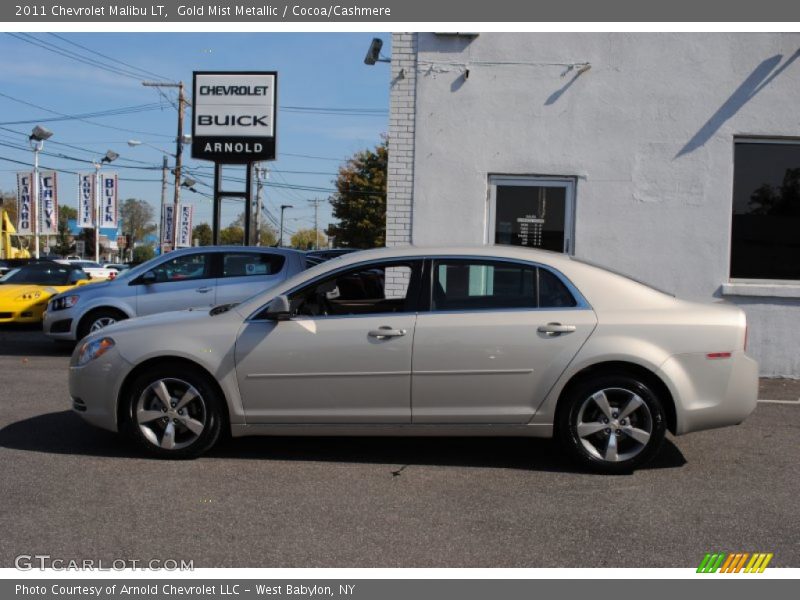 Gold Mist Metallic / Cocoa/Cashmere 2011 Chevrolet Malibu LT