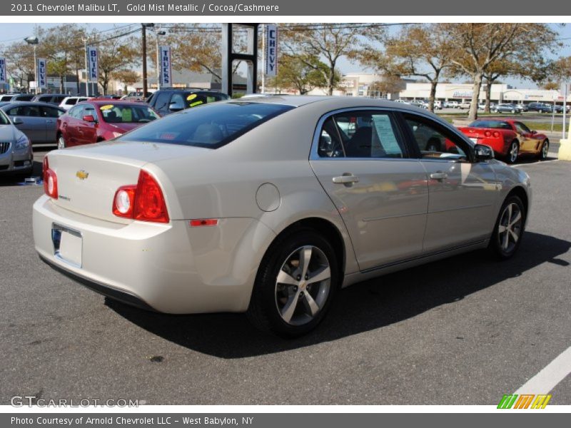 Gold Mist Metallic / Cocoa/Cashmere 2011 Chevrolet Malibu LT