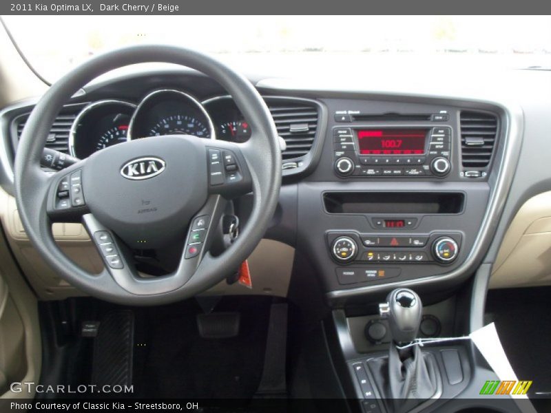Dark Cherry / Beige 2011 Kia Optima LX