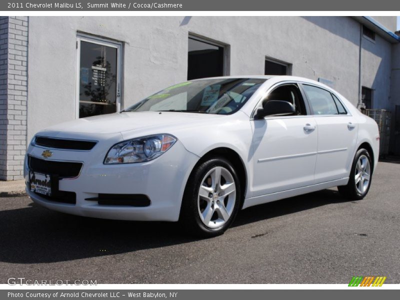 Summit White / Cocoa/Cashmere 2011 Chevrolet Malibu LS