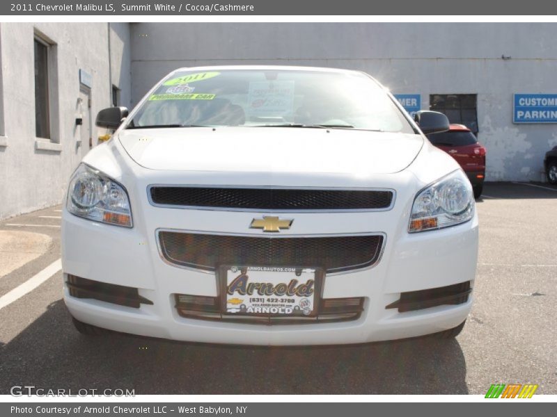 Summit White / Cocoa/Cashmere 2011 Chevrolet Malibu LS