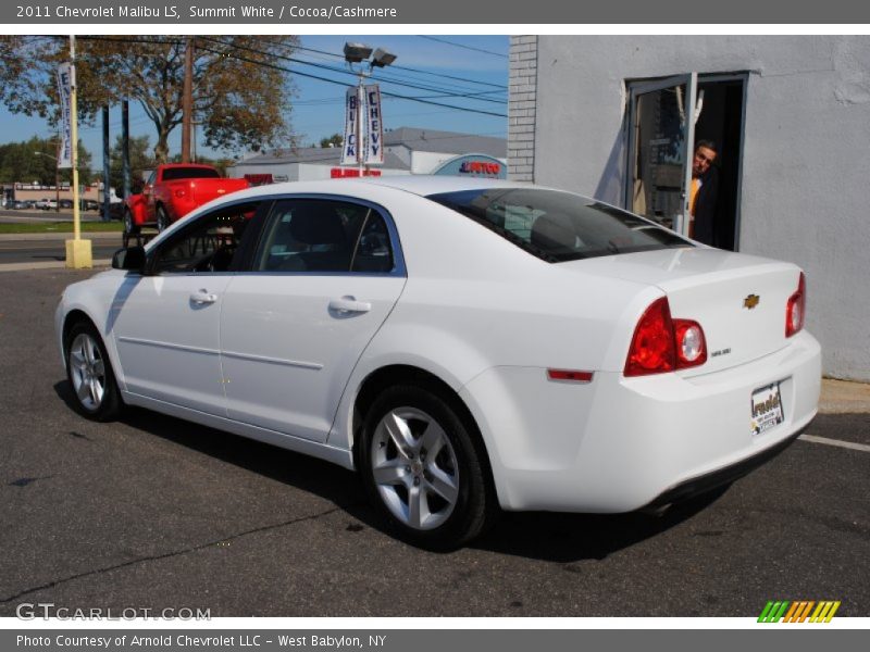 Summit White / Cocoa/Cashmere 2011 Chevrolet Malibu LS