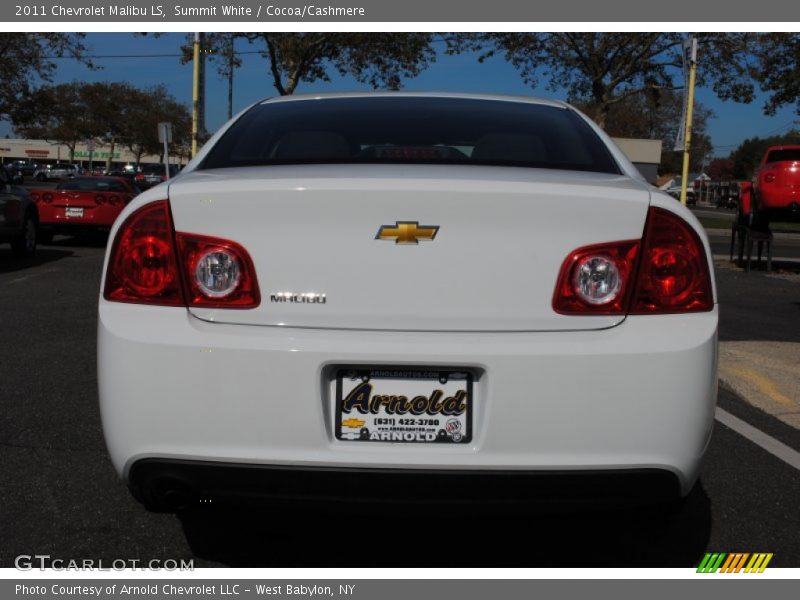 Summit White / Cocoa/Cashmere 2011 Chevrolet Malibu LS
